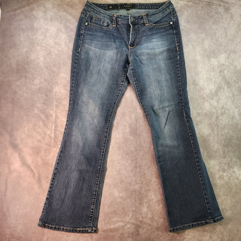 Nine West Jeans‎ Bootcut Embellished Pockets Dark Wash Women's Size 31/12 - Picture 2 of 6